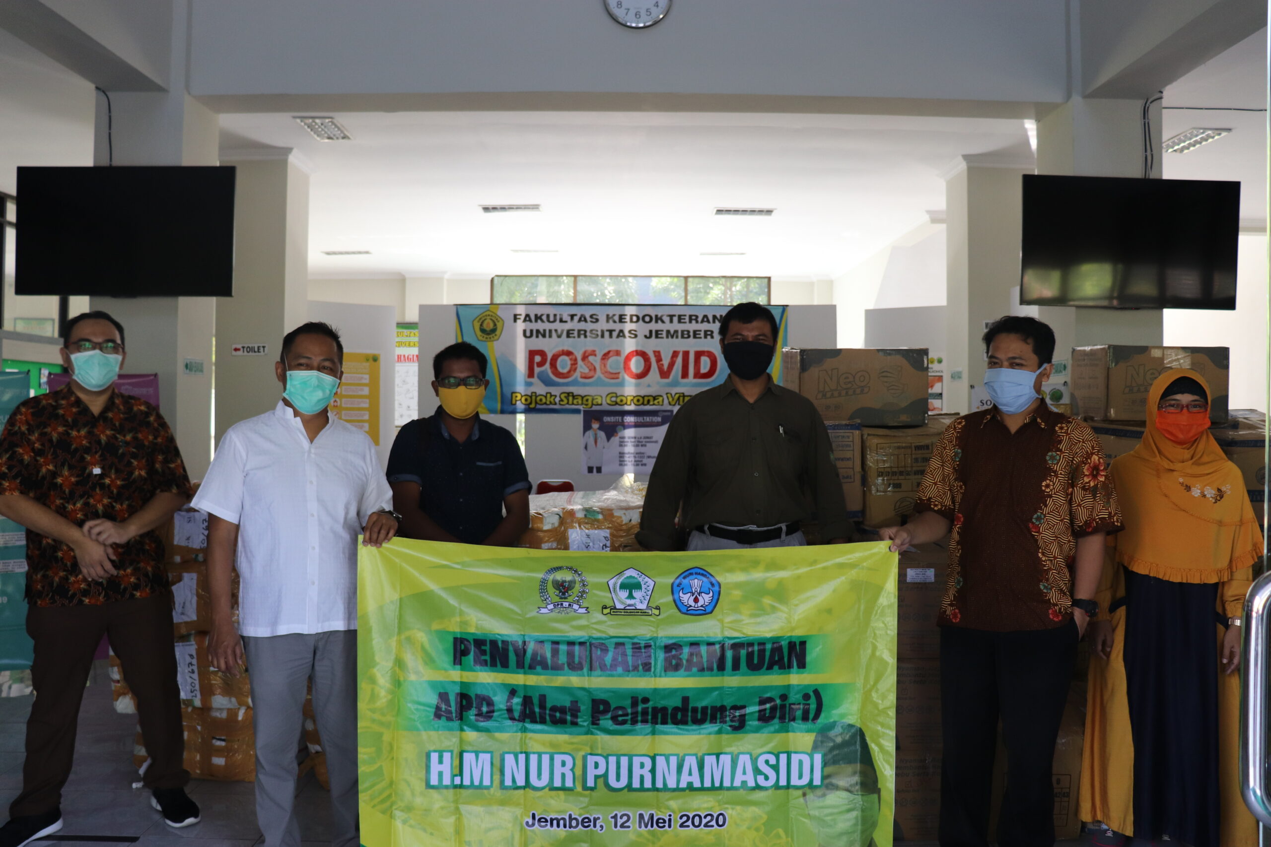 Inisiasi DPRRI komisi 10 : APD dari Kemendikbud Untuk Fakultas Kedokteran Universiats Jember