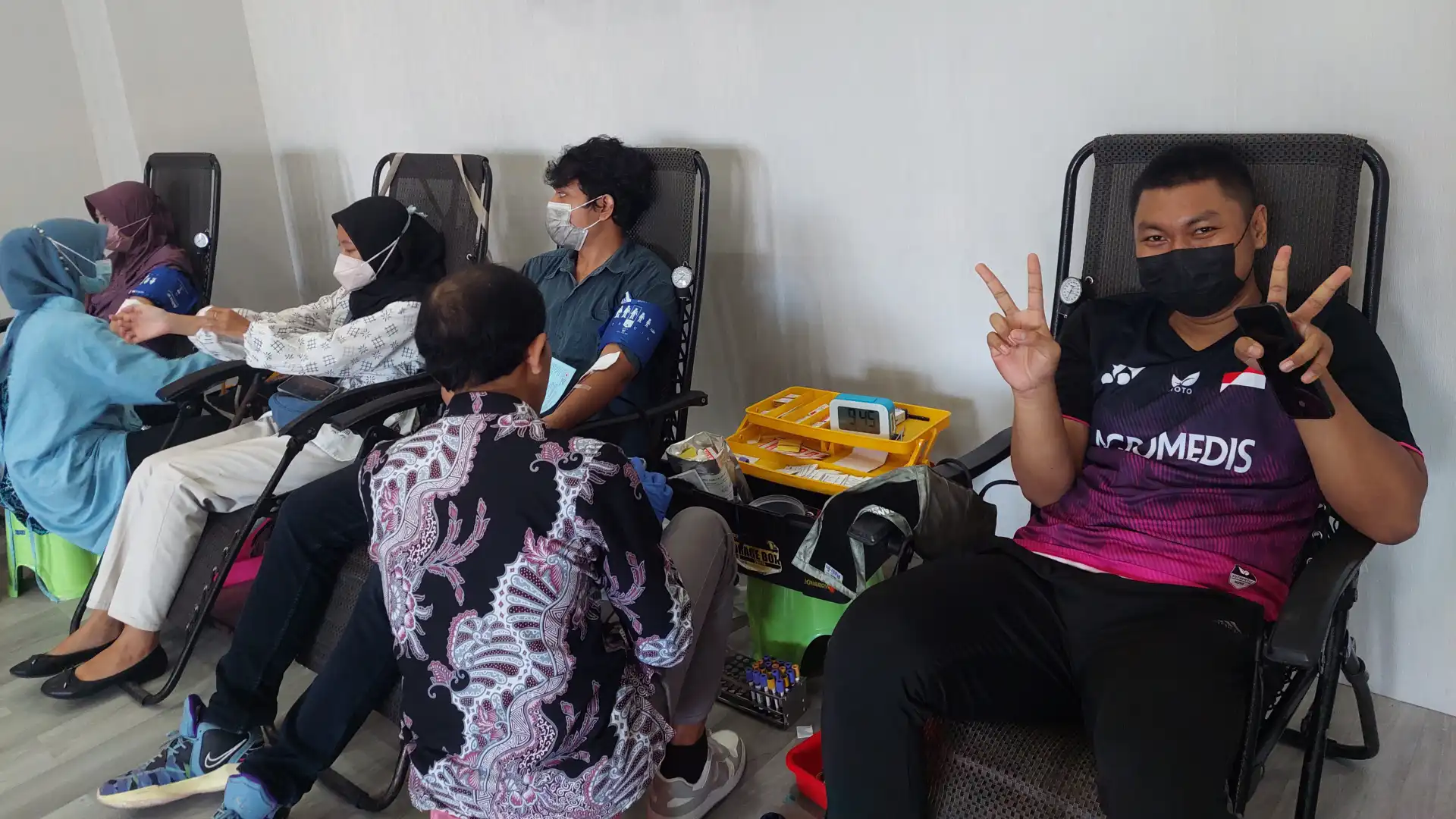 UKM TBM Vertex Lakukan Kerjasama dengan PMI Cabang Kabupaten Jember Adakan Kegiatan Donor Darah