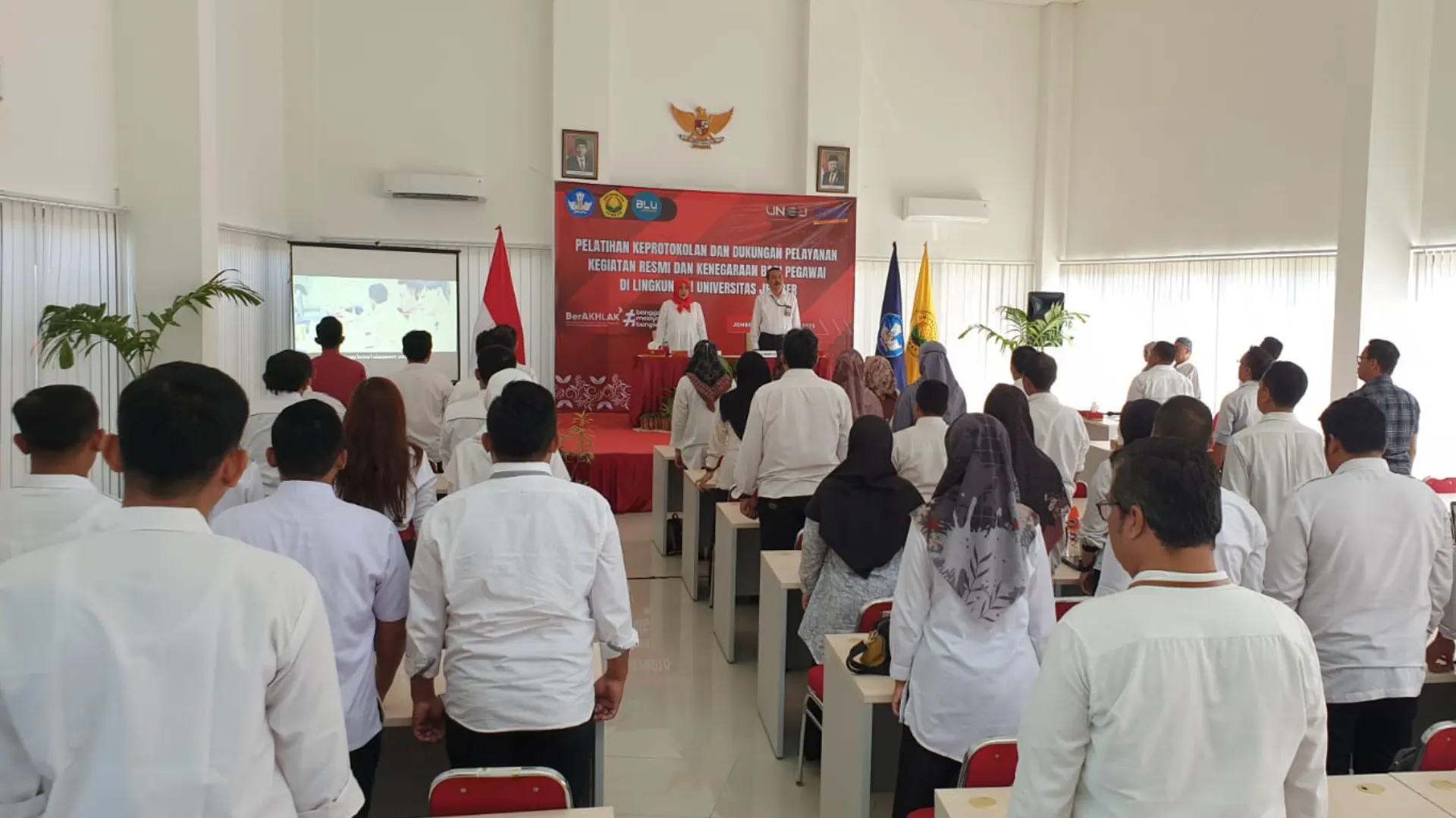 FK UNEJ Tingkatkan Profesionalisme dengan Mengikuti Pelatihan Keprotokolan dan Dukungan Pelayanan Kegiatan Resmi