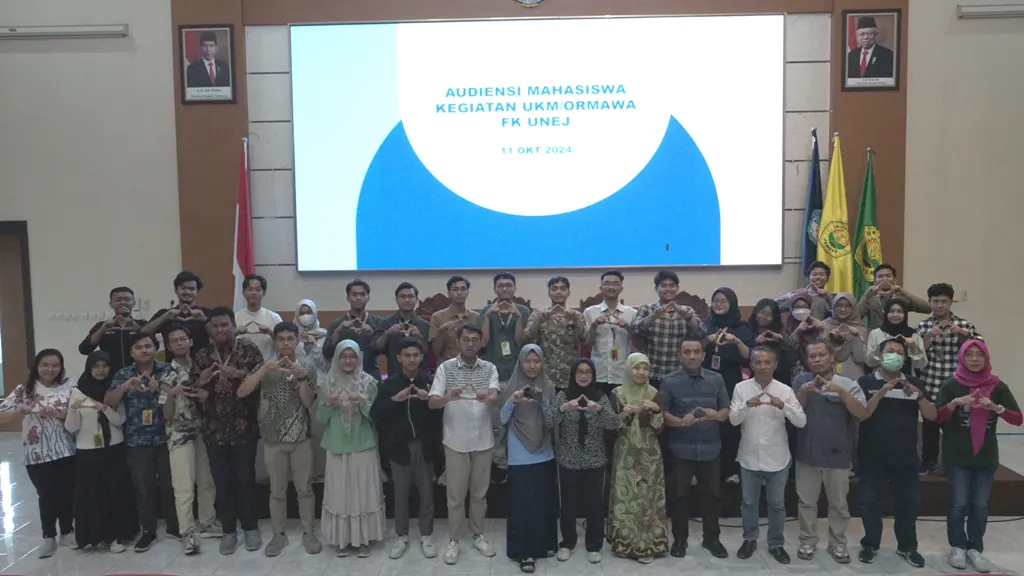 Audiensi Pimpinan dengan Mahasiswa ORMAWA dan UKM FK UNEJ Bahas Batas Akhir Pengajuan Dana Kegiatan