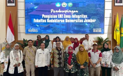 Tim ZI Universitas Jember Adakan Pendampingan Pengisian LKE Zona Integritas di FK UNEJ