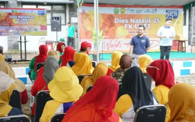 Alumni Fakultas Kedokteran Universitas Jember Berikan Penyuluhan dan Pemeriksaan THT dalam Baksos Dies Natalis ke-25